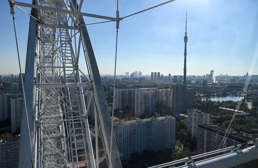 Колесо обозрения "Солнце Москвы" запустили на ВДНХ 11 фото