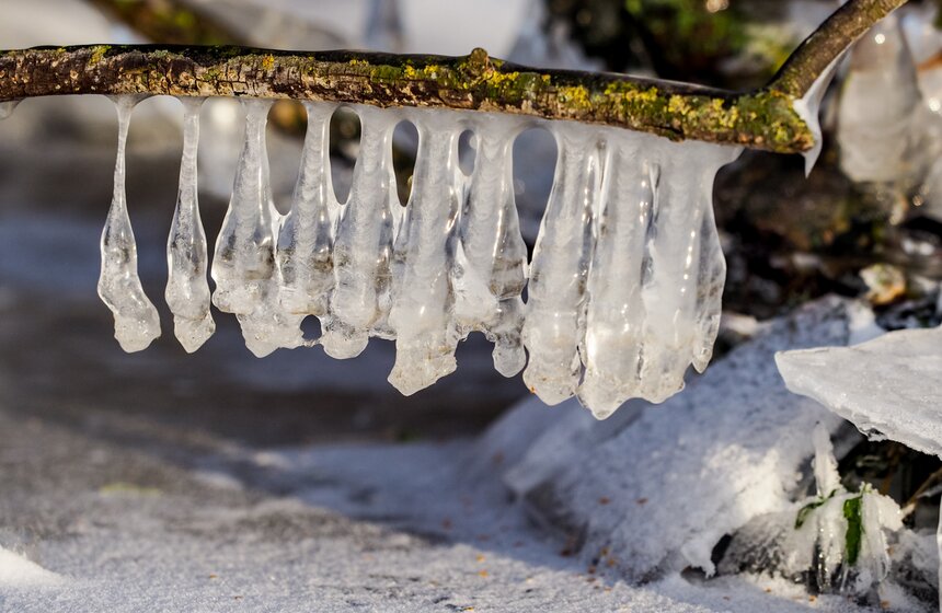 В Москве ввели усиленное патрулирование рек и водоемов из-за хрупкого льда 13 фото