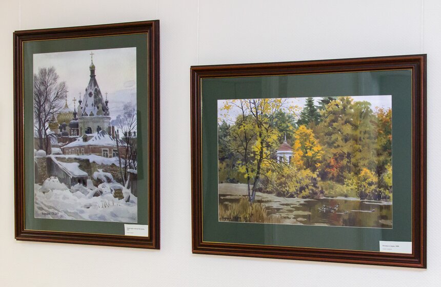 В Мосгордуме открылась выставка акварелей Сергея Андрияки 15 фото