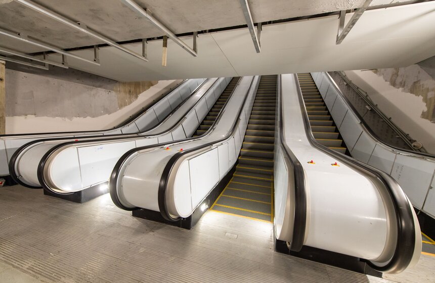 Собянин осмотрел ход строительства станции БКЛ "Нагатинский затон" 5 фото