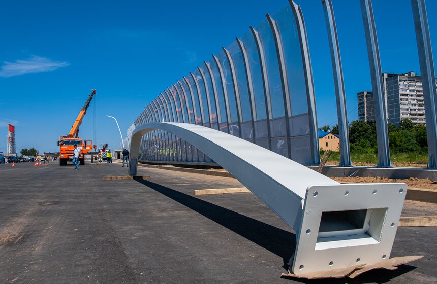 Собянин осмотрел ход работ на строящемся участке МСД в ЮАО 7 фото