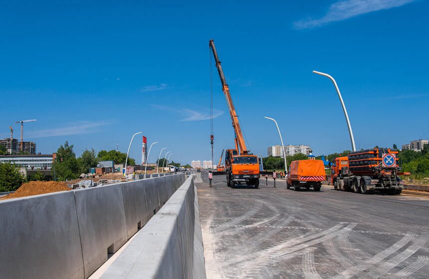 Собянин осмотрел ход работ на строящемся участке МСД в ЮАО 9 фото