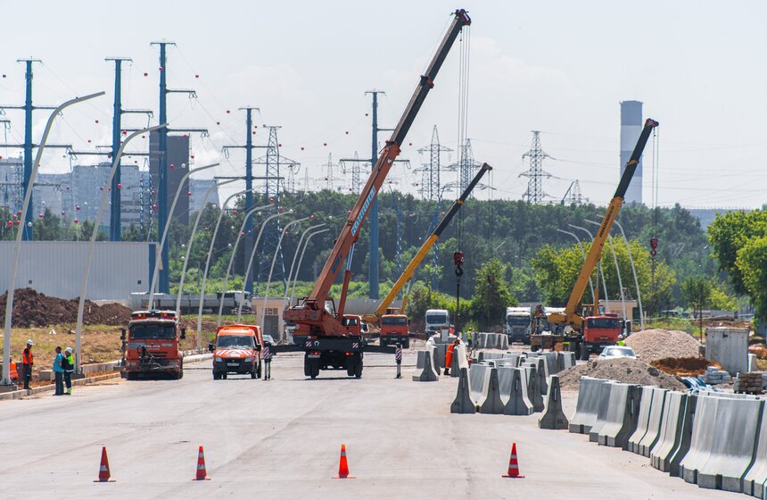 Собянин осмотрел ход работ на строящемся участке МСД в ЮАО 1 фото