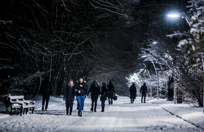 В Москве прошел первый в сезоне снегопад 33 фото