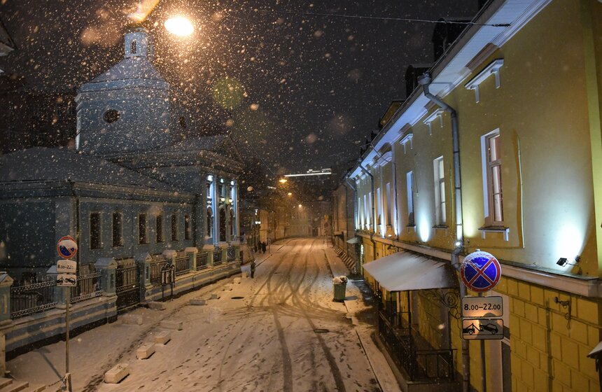 В Москве прошел первый в сезоне снегопад 34 фото