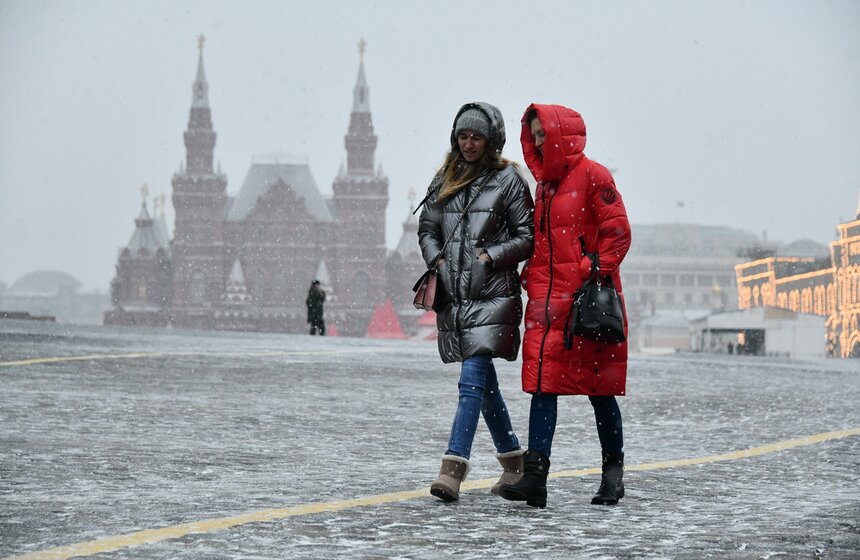 В Москве прошел первый в сезоне снегопад 3 фото