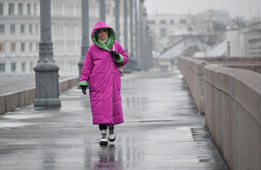 В Москве прошел первый в сезоне снегопад 18 фото