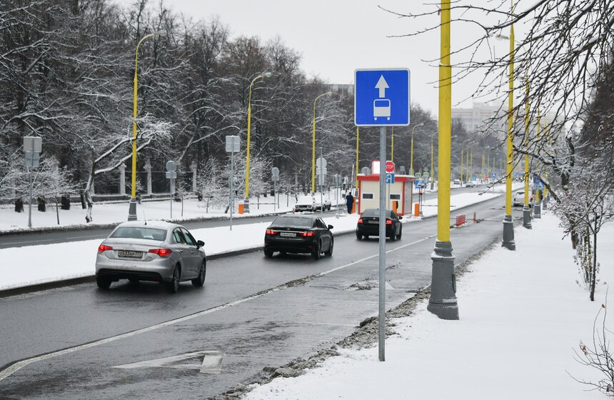 В Москве заработали новые выделенные полосы 12 фото