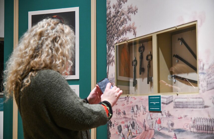 Коллекция трофейных ключей от захваченных русскими войсками городов и крепостей.