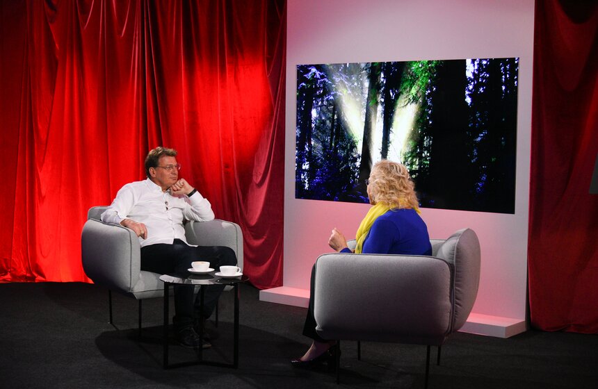 Наталья Хорохорина на съемках программы "Золотая рыбка" 8 фото