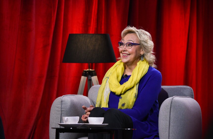 Наталья Хорохорина на съемках программы "Золотая рыбка" 12 фото