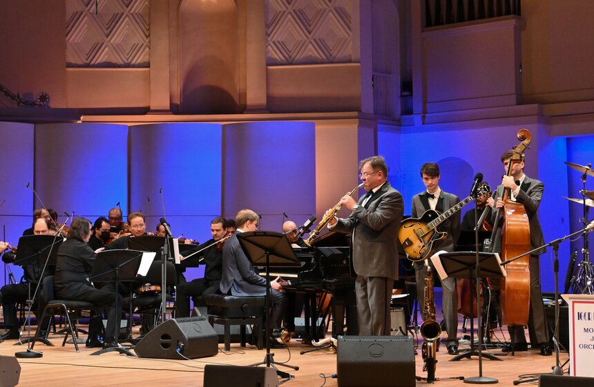 Юрий Башмет и Игорь Бутман представили программу "Классика встречает джаз" 10 фото