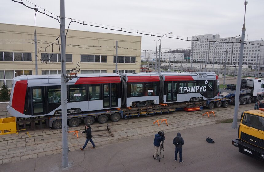 В депо "Краснопресненское" презентовали трамвай нового поколения 6 фото