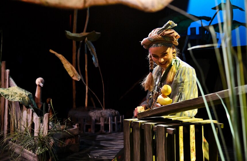 В Театре кукол Сергея Образцова показали спектакль "Гадкий утенок" 3 фото