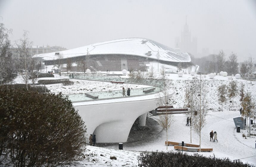 Снегопад обрушился на столицу в выходные 20 фото