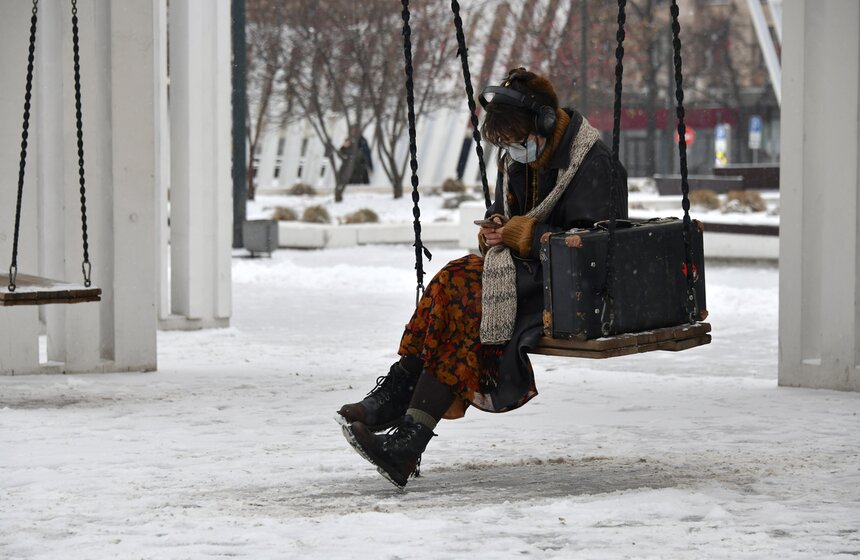 Снегопад обрушился на столицу в выходные 3 фото