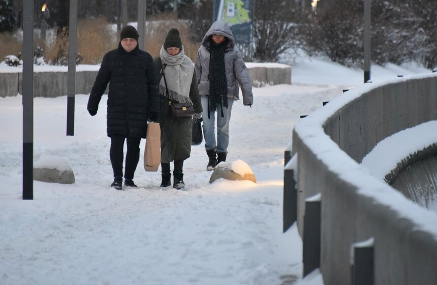 На Москву обрушился снегопад 21 фото