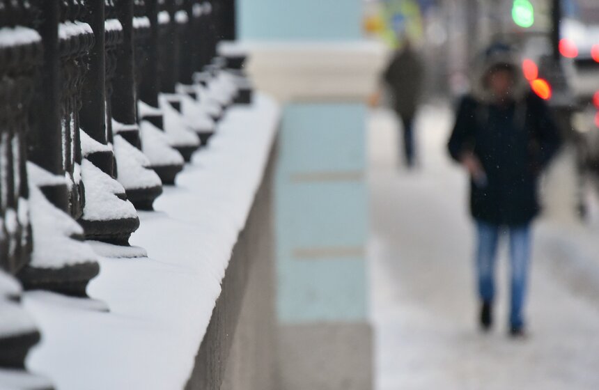 На Москву обрушился снегопад 10 фото