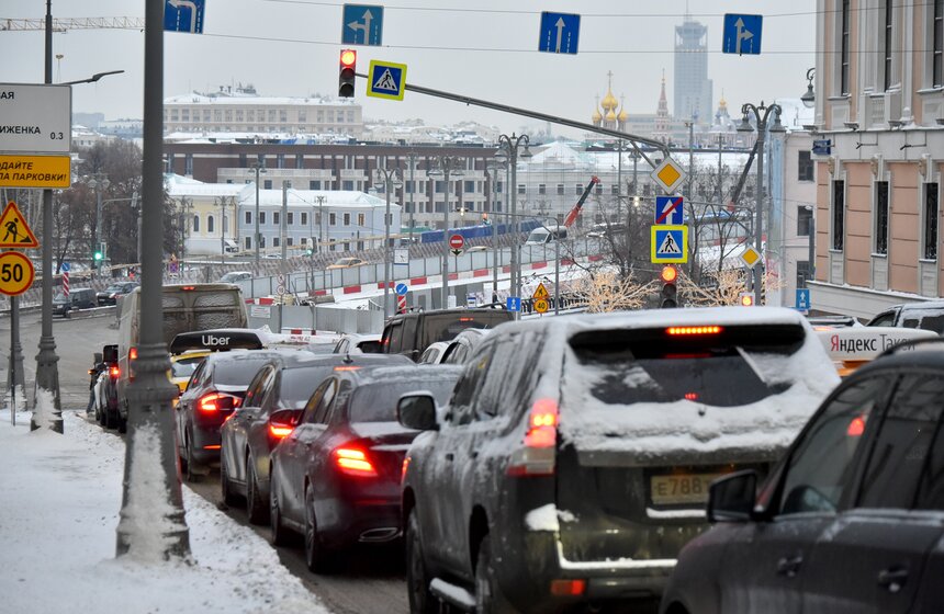 На Москву обрушился снегопад 11 фото