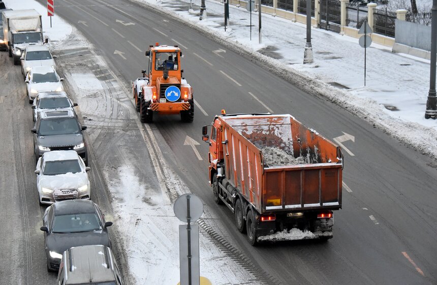 На Москву обрушился снегопад 15 фото