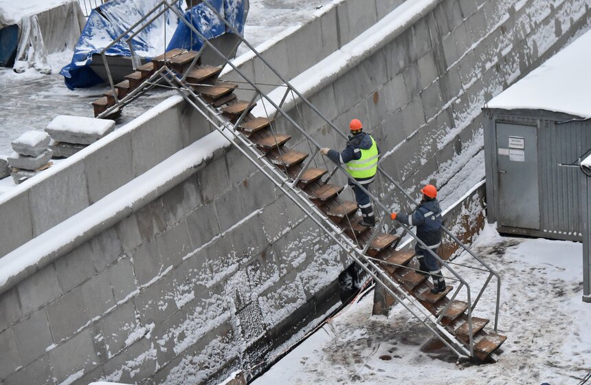 На Москву обрушился снегопад 19 фото