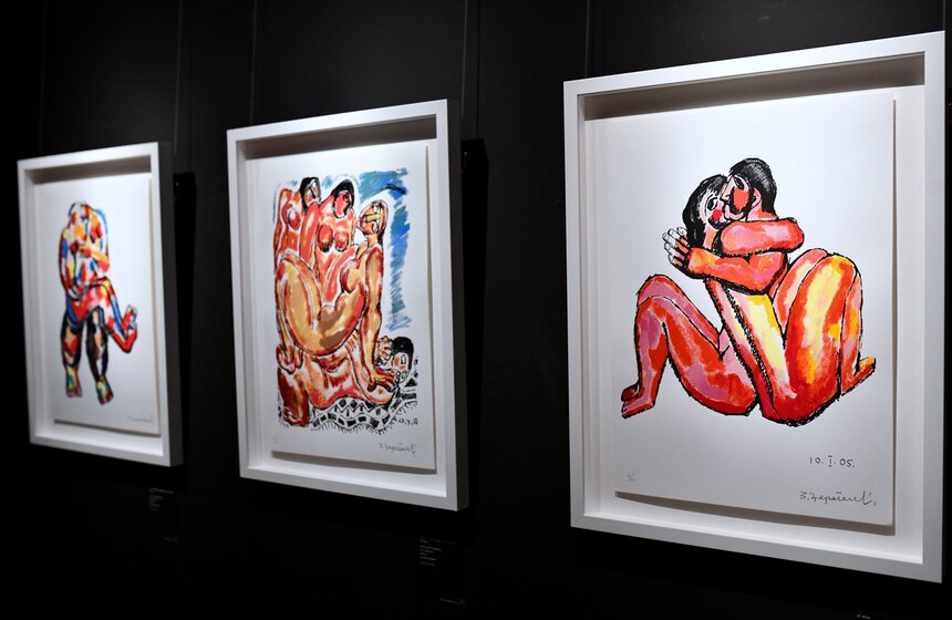 В Москве открылась выставка работ Шагала, Пикассо и Церетели 6 фото