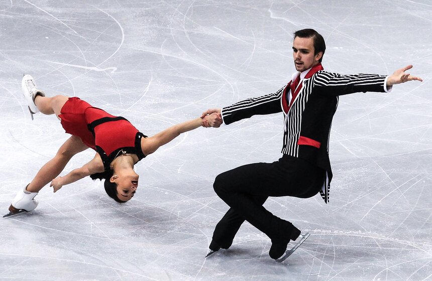 Этап Гран-при по фигурному катанию проходит в "Лужниках" 6 фото