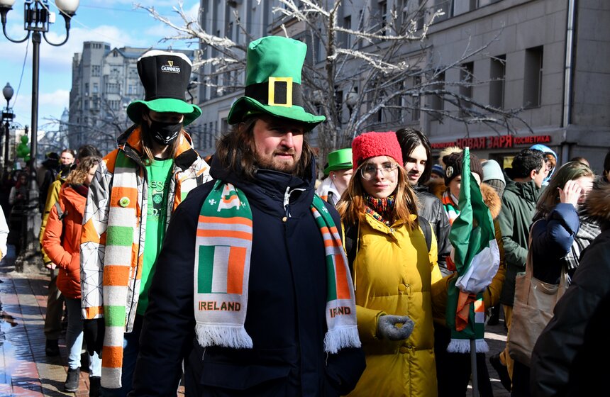 Парад ко Дню святого Патрика прошел в Москве 16 фото