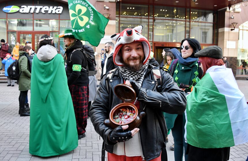 Парад ко Дню святого Патрика прошел в Москве 3 фото