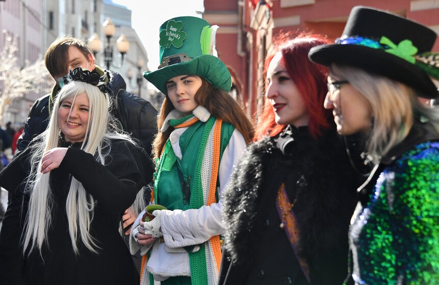 Парад ко Дню святого Патрика прошел в Москве 23 фото