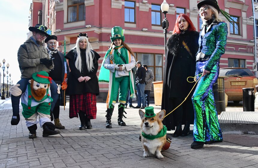Парад ко Дню святого Патрика прошел в Москве 25 фото