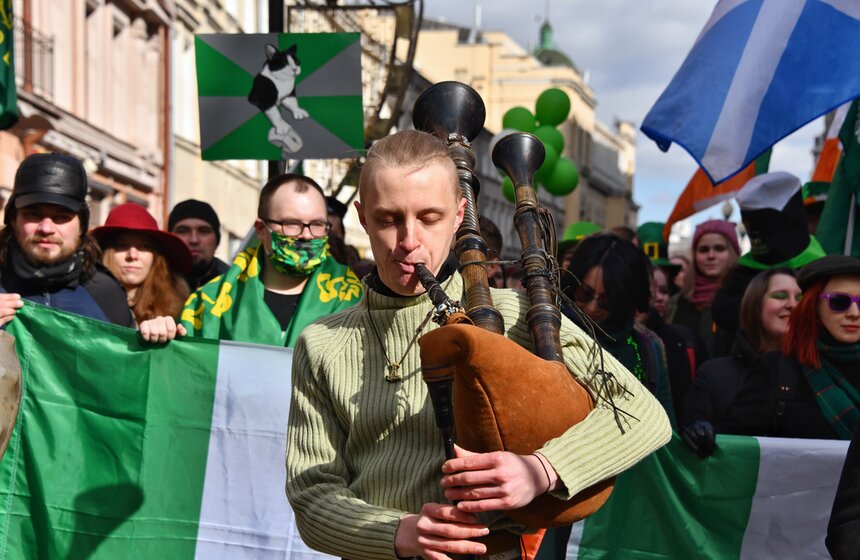 Парад ко Дню святого Патрика прошел в Москве 12 фото