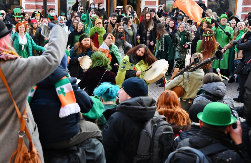 Парад ко Дню святого Патрика прошел в Москве 19 фото