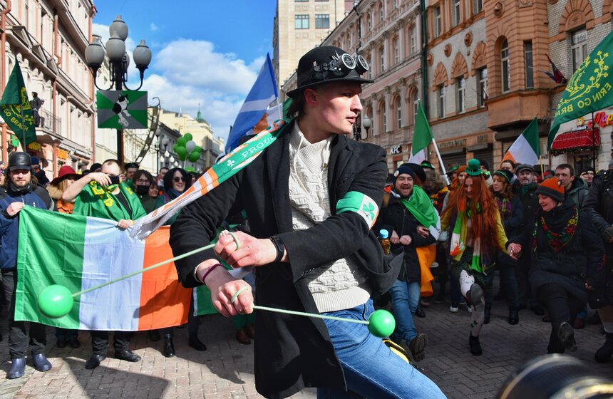 Парад ко Дню святого Патрика прошел в Москве 11 фото