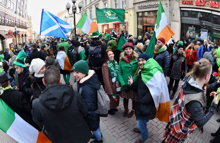 Парад ко Дню святого Патрика прошел в Москве 8 фото