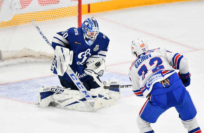 Московское "Динамо" потерпело третье поражение от СКА в Кубке Гагарина 14 фото