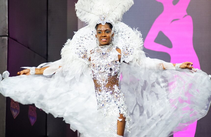 Участницы "Мисс Вселенной" показали свои национальные костюмы 4 фото