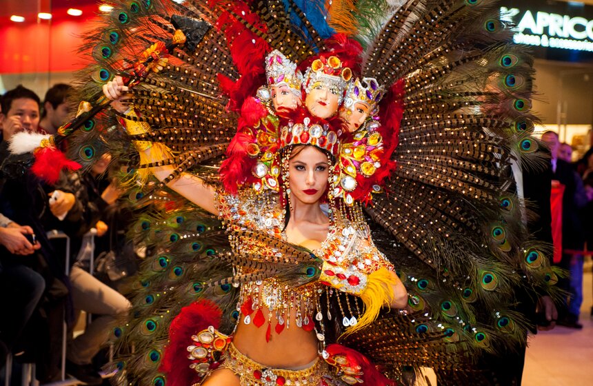 Участницы "Мисс Вселенной" показали свои национальные костюмы 22 фото