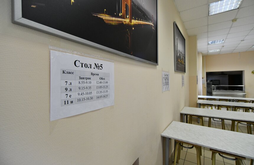 Заранее детям сообщат, за каким столом завтракает или обедает их класс. Для удобства такие же списки повесят над каждым из столов: на них указан класс и время приема пищи – все это делается для того, чтобы минимизировать столпотворения.
