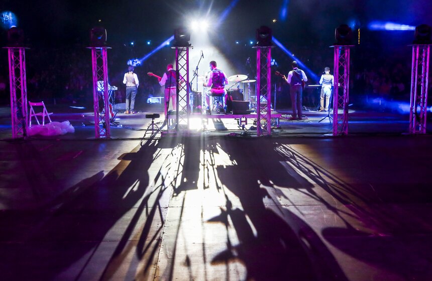 Группа "Несчастный случай" выступила в Зеленом театре ВДНХ 19 фото