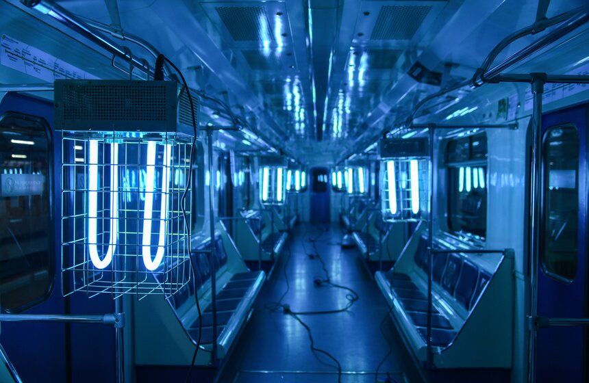 Дезинфекцию поездов провели в Московском метрополитене 11 фото
