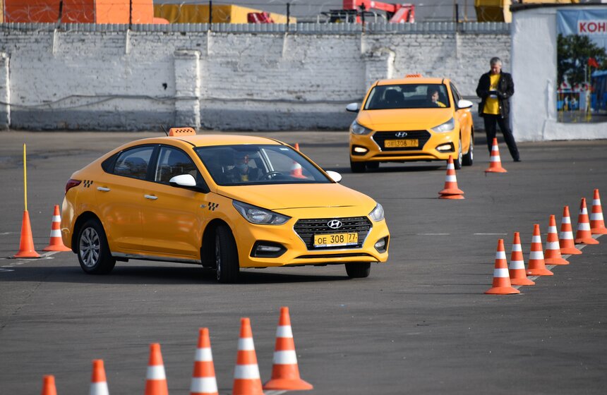 Конкурс профессионального мастерства водителей такси прошел в Москве 4 фото