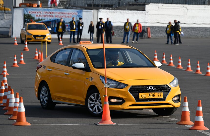 Конкурс профессионального мастерства водителей такси прошел в Москве 7 фото