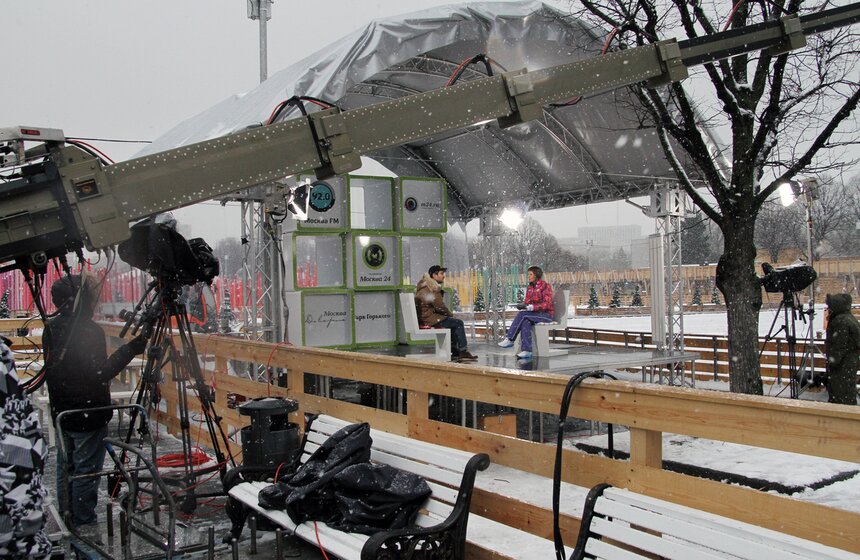 Телеканал "Москва 24" запустил новый проект "Зима в парке" 14 фото