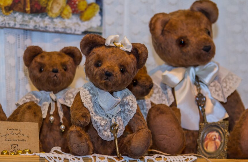 В Москве открылась выставка коллекционных медведей Teddy 11 фото