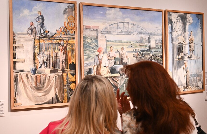 В Третьяковской галерее открылась выставка Юрия Пименова 19 фото