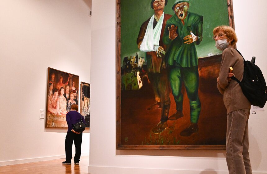 В Третьяковской галерее открылась выставка Юрия Пименова 24 фото