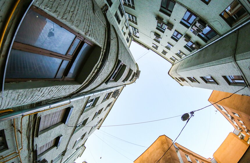 Прогулка по городу. Московские дворы-колодцы с оттенками Питера 5 фото