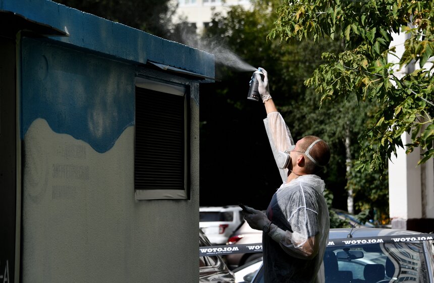 В столице презентовали проект нанесения граффити на технические здания 10 фото