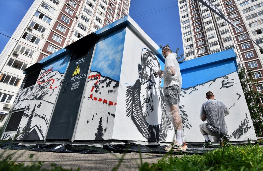В столице презентовали проект нанесения граффити на технические здания 2 фото